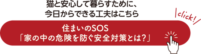 猫と安心して暮らすために、今日からできる工夫はこちら 住まいのSOS 「家の中の危険を防ぐ安全対策とは？」