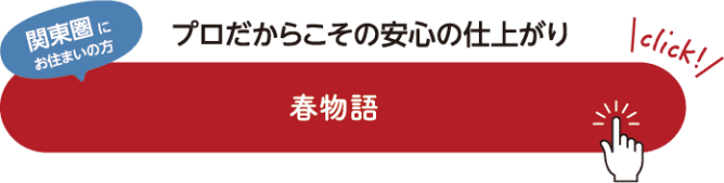 関東圏にお住まいの方 プロだからこその安心の仕上がり 春物語
