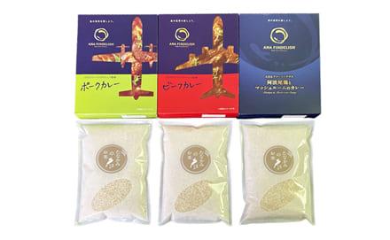 【たなかみのお米 ｘ ANAFINDELISH】たなかみ米とANAカレー３種のセット