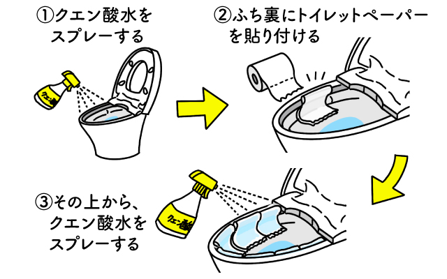 トイレの尿石の掃除方法