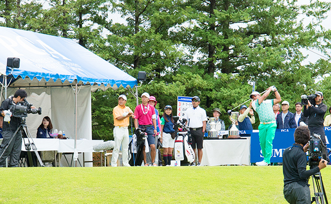 ゴルフプロアマ大会参加・プロゴルフ観戦ツアーW開催の画像