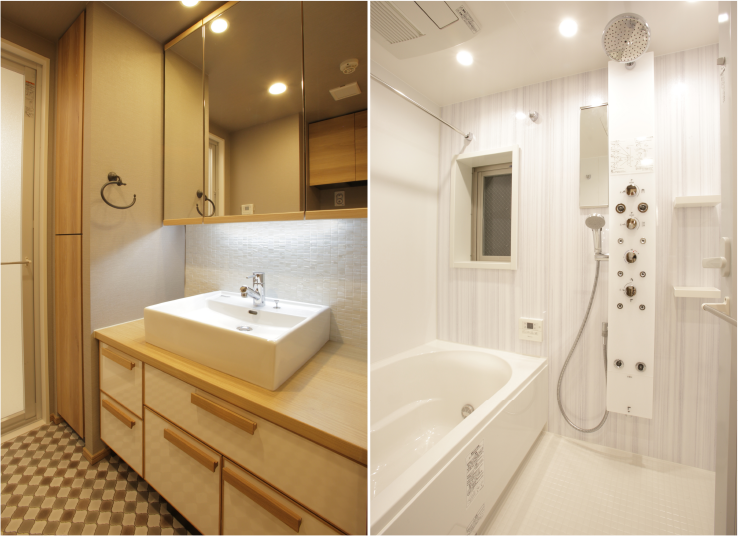 パウダールーム（Ctype）・バスルーム（Ctype） | my style 「cafe」