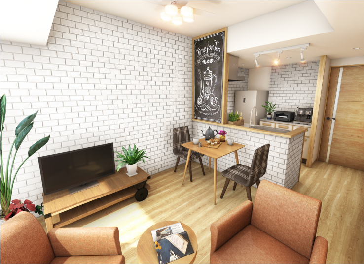 室内完成予想図（Ctype） | my style 「cafe」