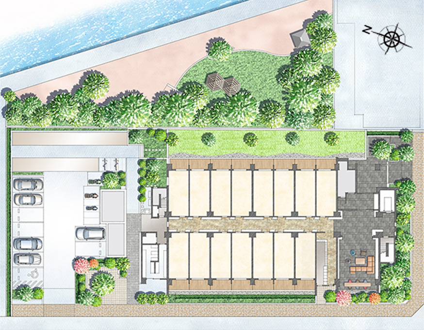 敷地配置図イメージイラスト