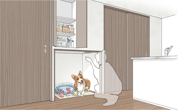 ペットルームイメージイラスト