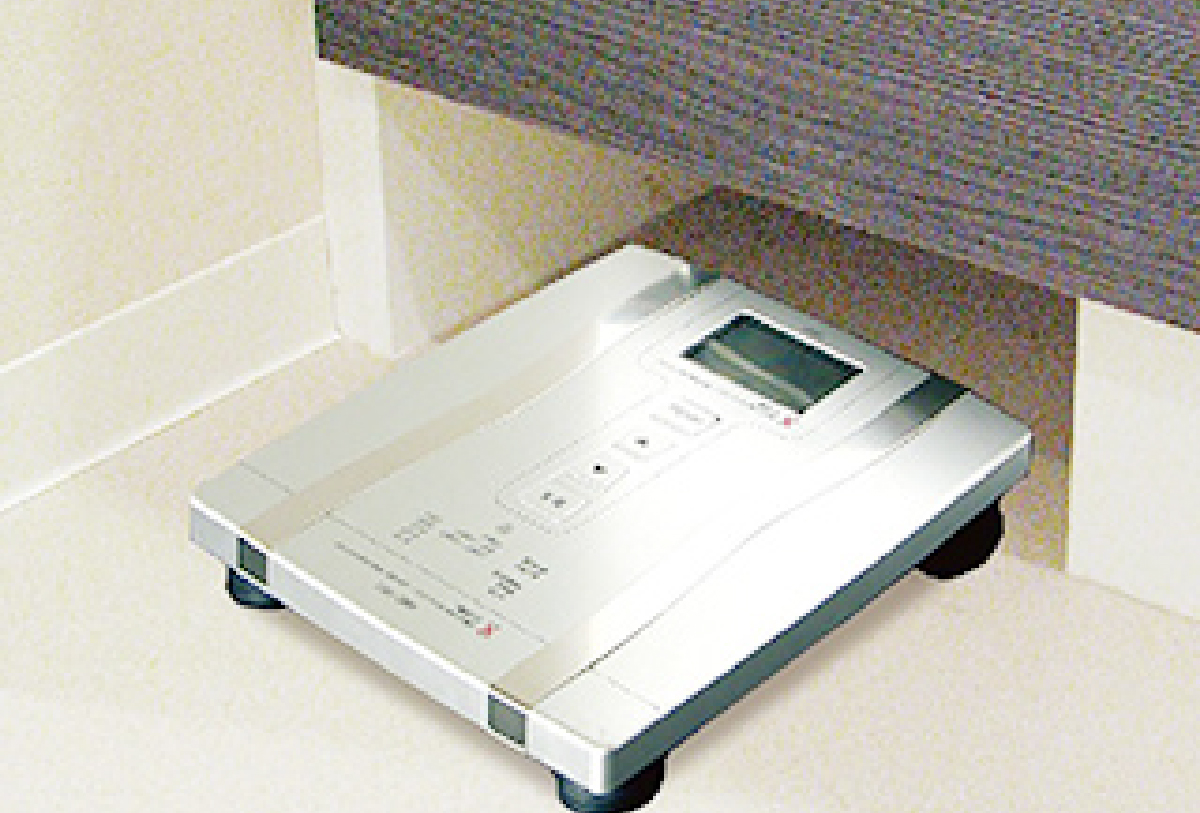 ヘルスメータースペース 洗面化粧台下の体重計収納スペース