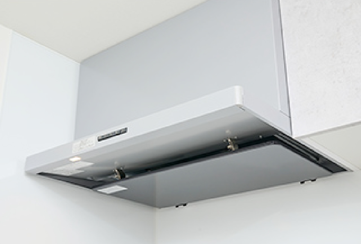 整流板付レンジフード 高吸引効果のレンジフード
