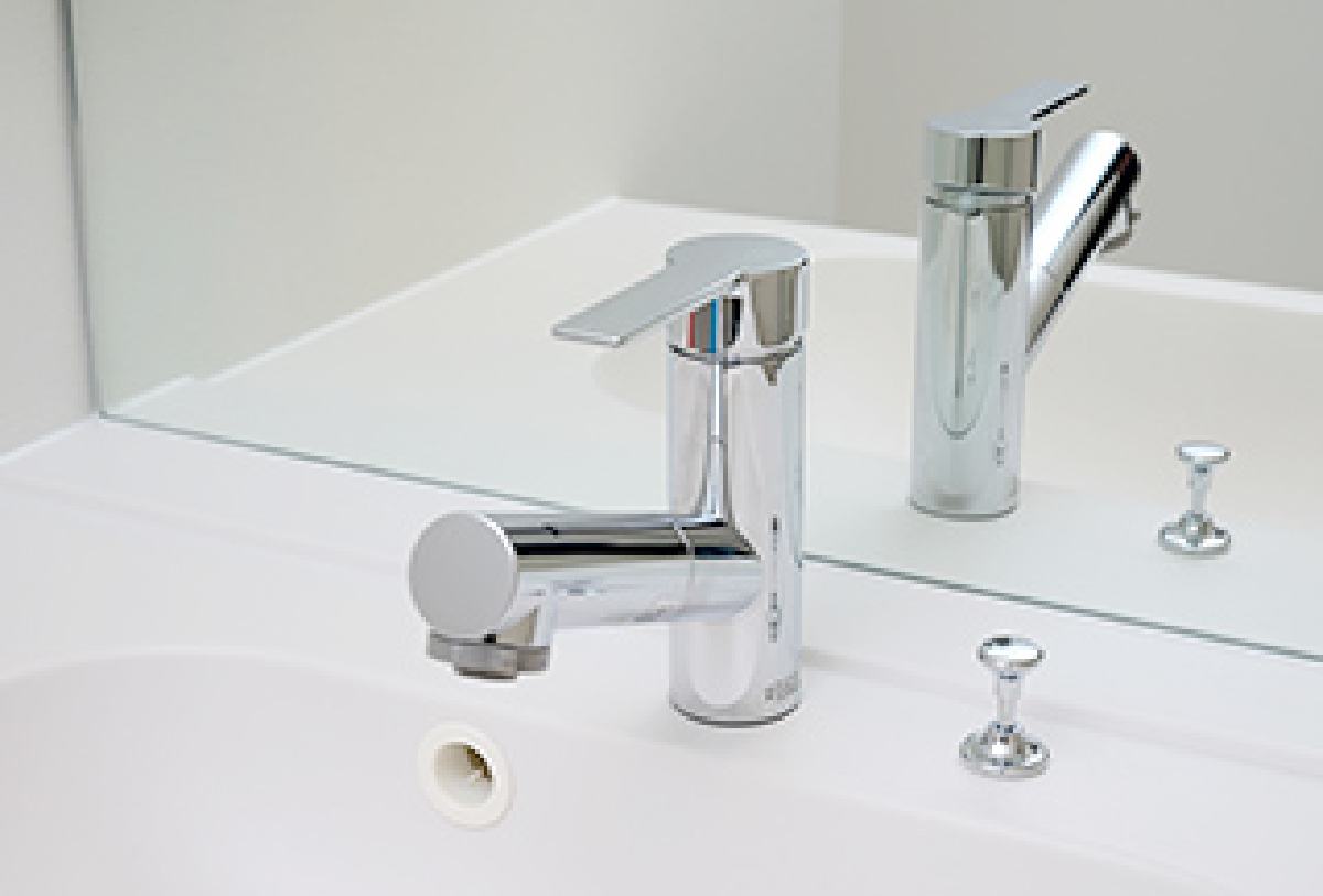 シングルレバーシャワー混合水栓 ホース引出可能な洗面台水栓