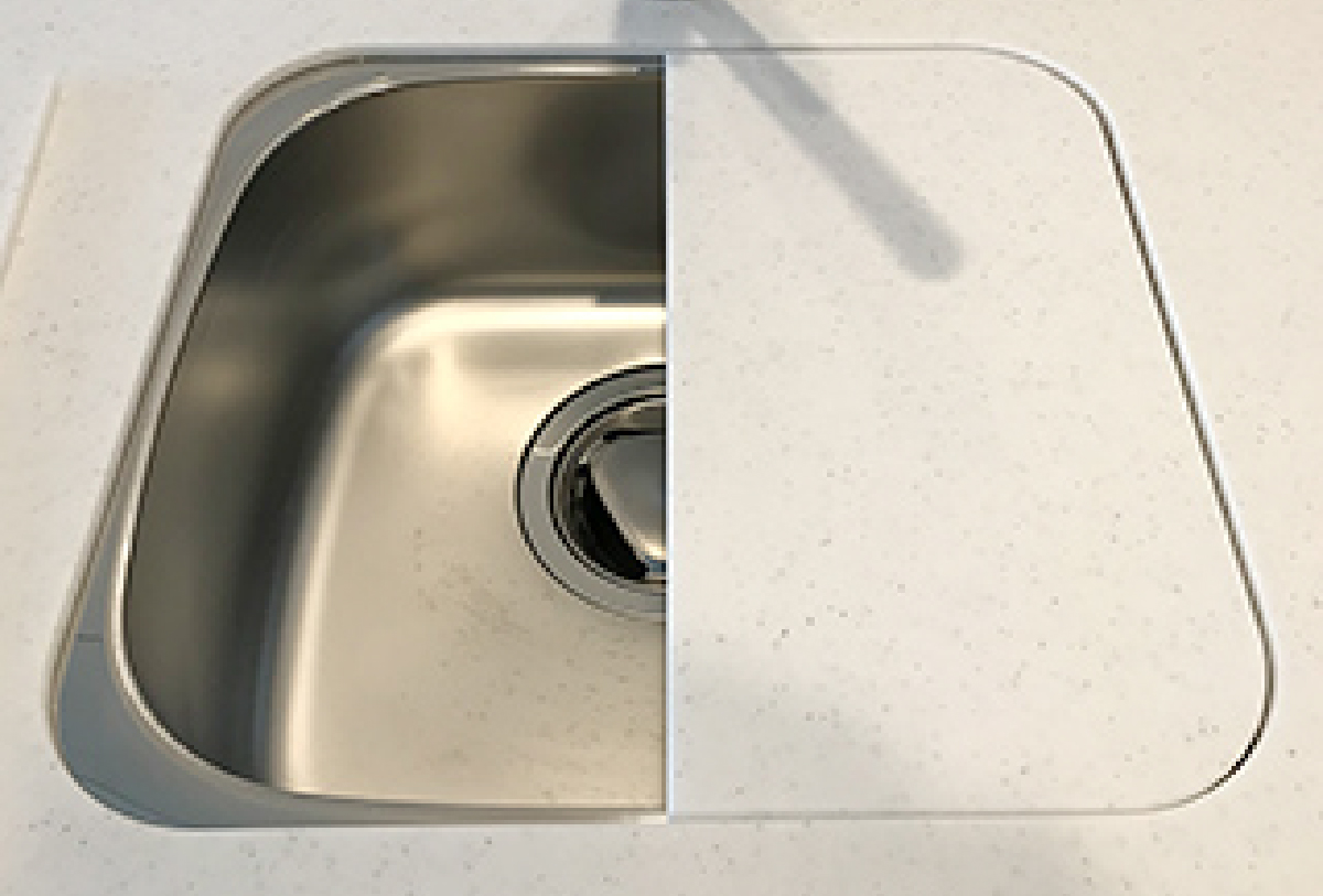 人大プレート付きキッチン スライド式調理スペース拡張