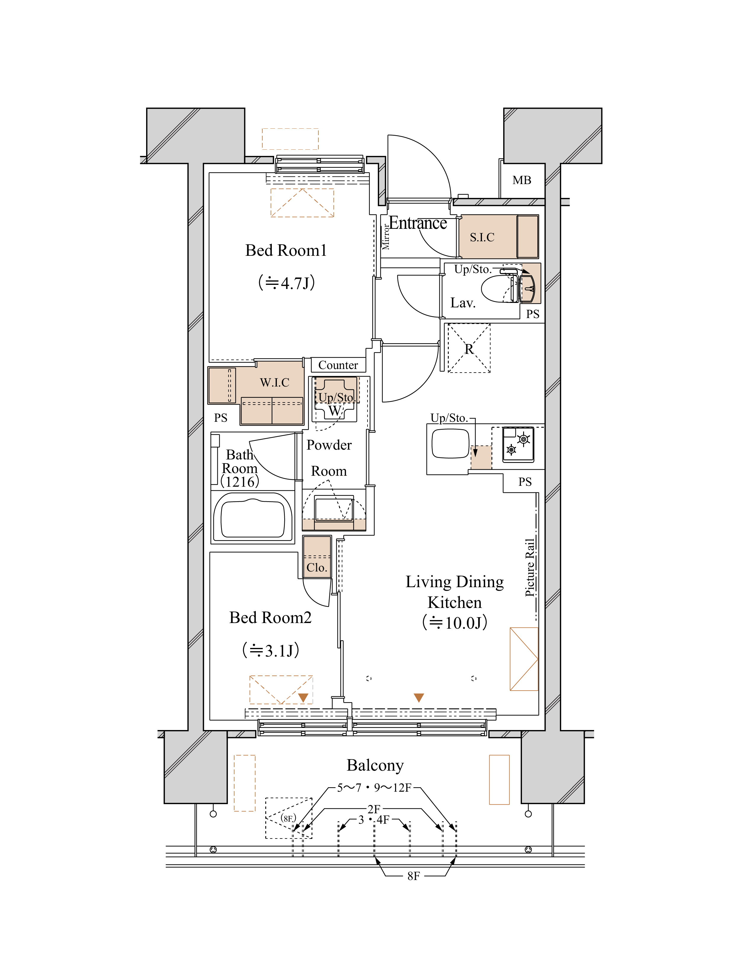 B1 TYPE 間取り図