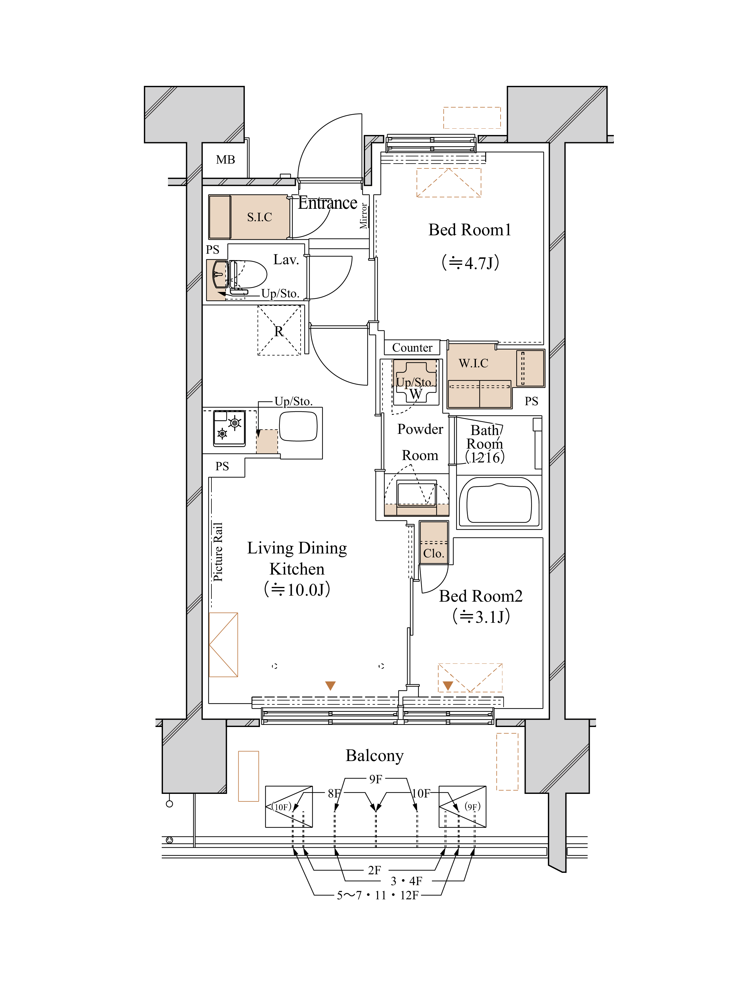 B2 TYPE 間取り図