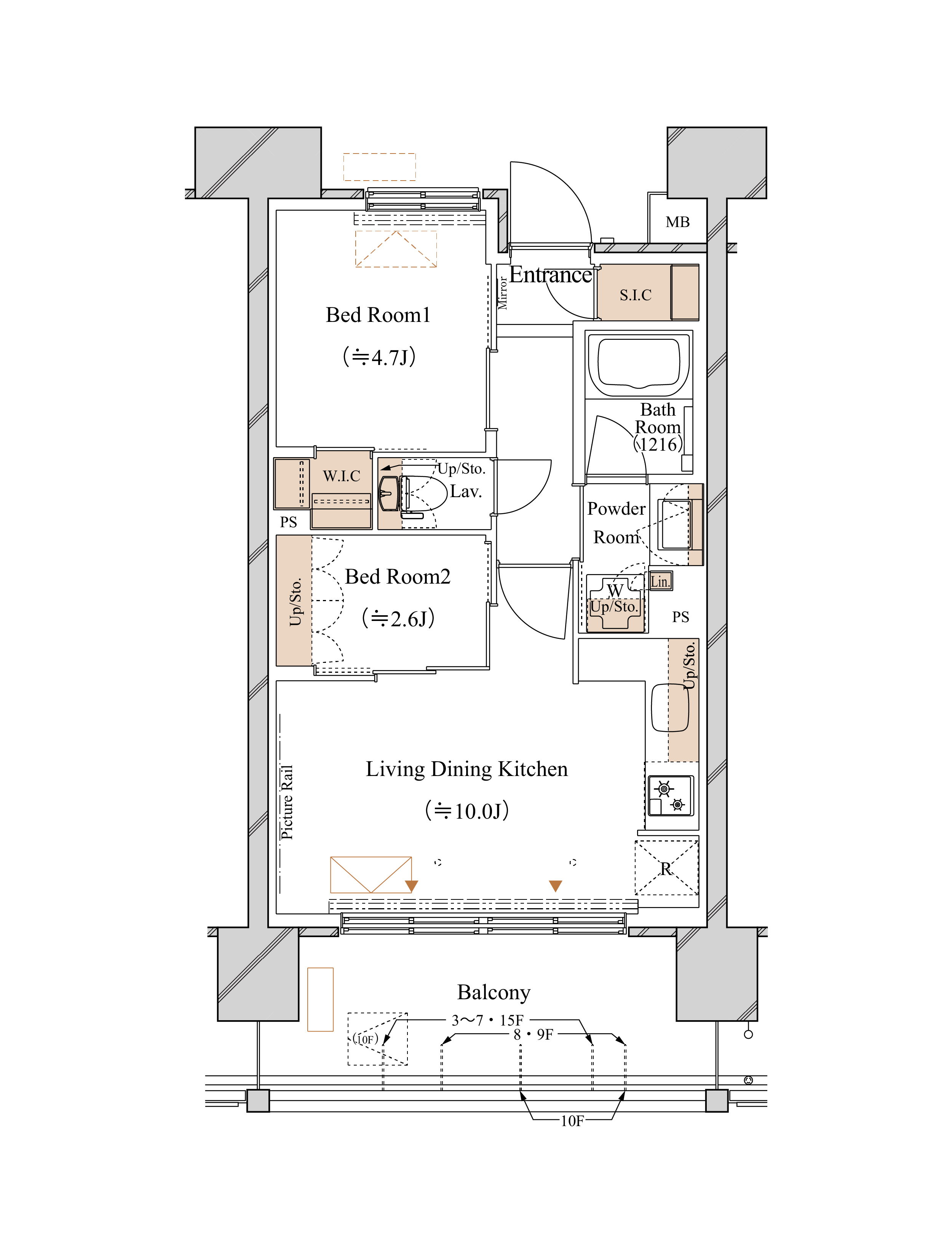 C' TYPE 間取り図