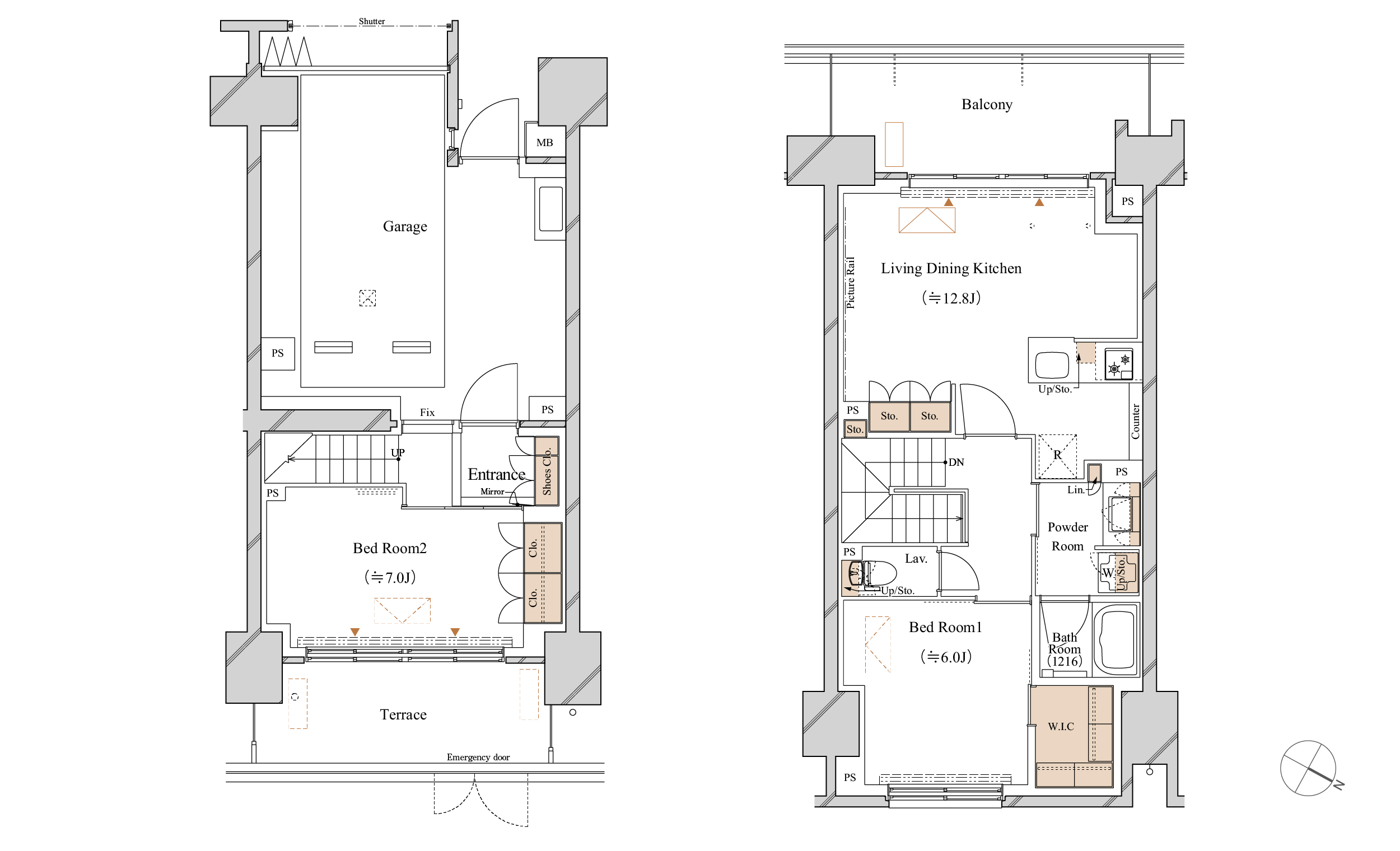 E2 TYPE 間取り図