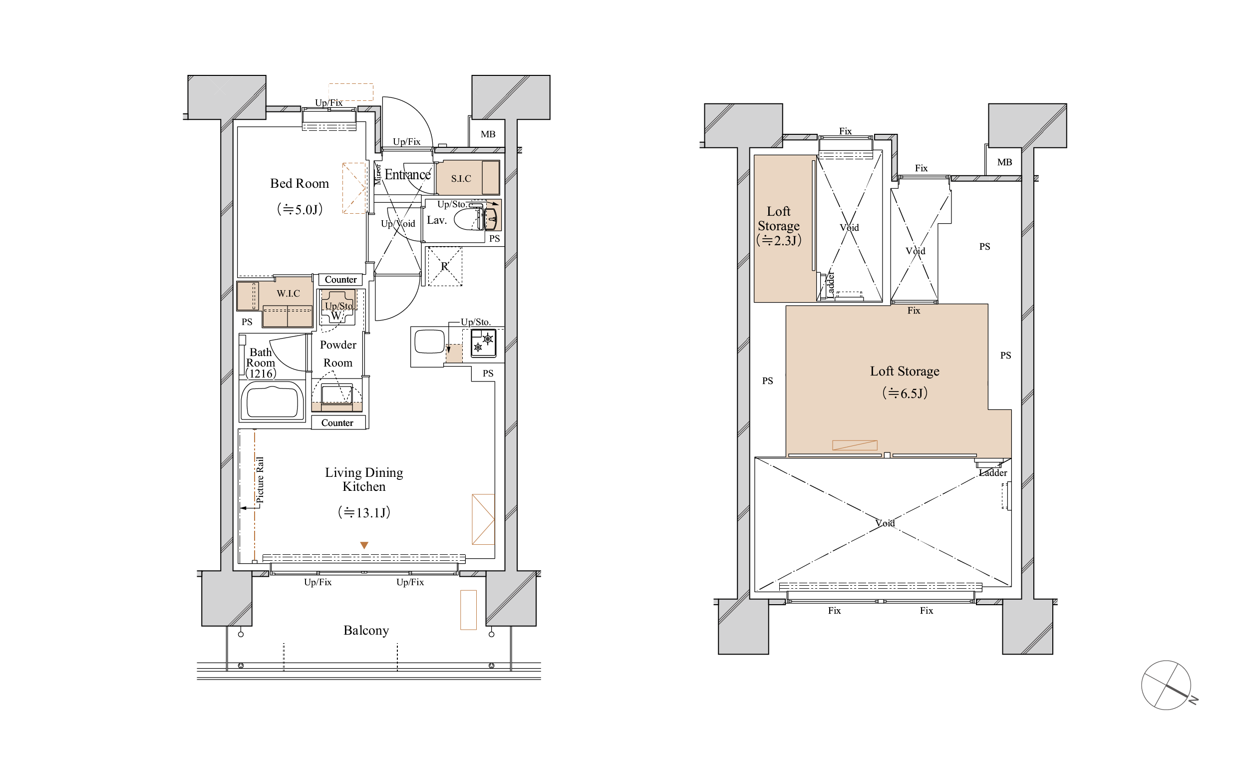 J1 TYPE 間取り図