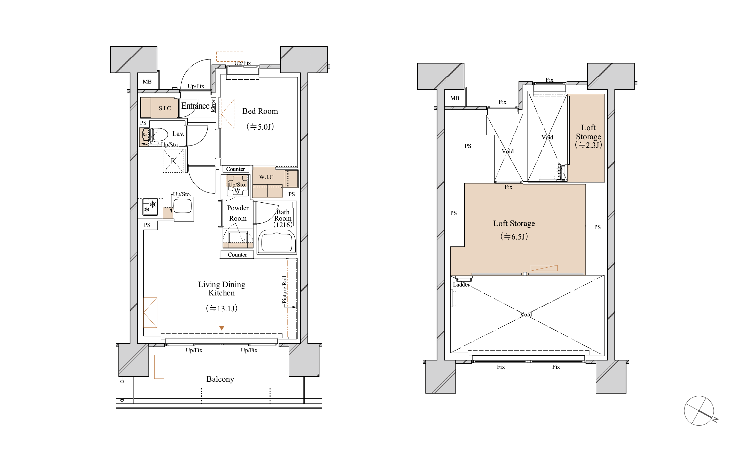 J2 TYPE 間取り図