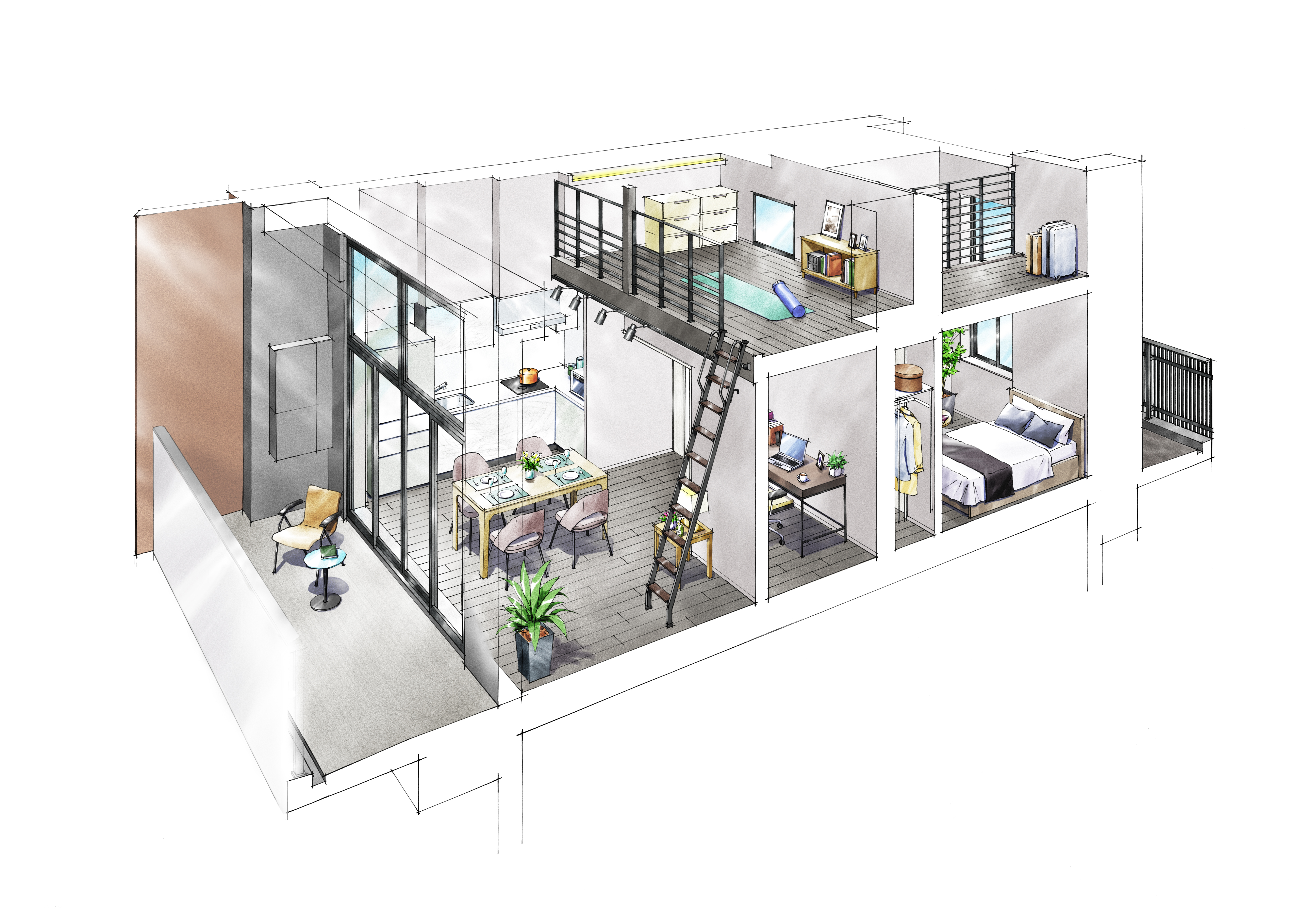 ロフトイメージイラスト