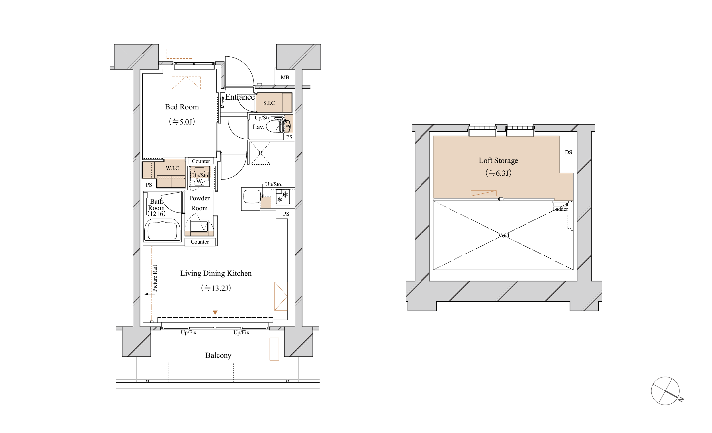 N1 TYPE 間取り図