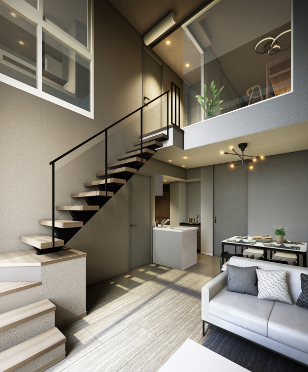 メゾネット完成予想CG画像