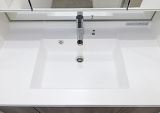 洗面一体型ボウル 撮影写真