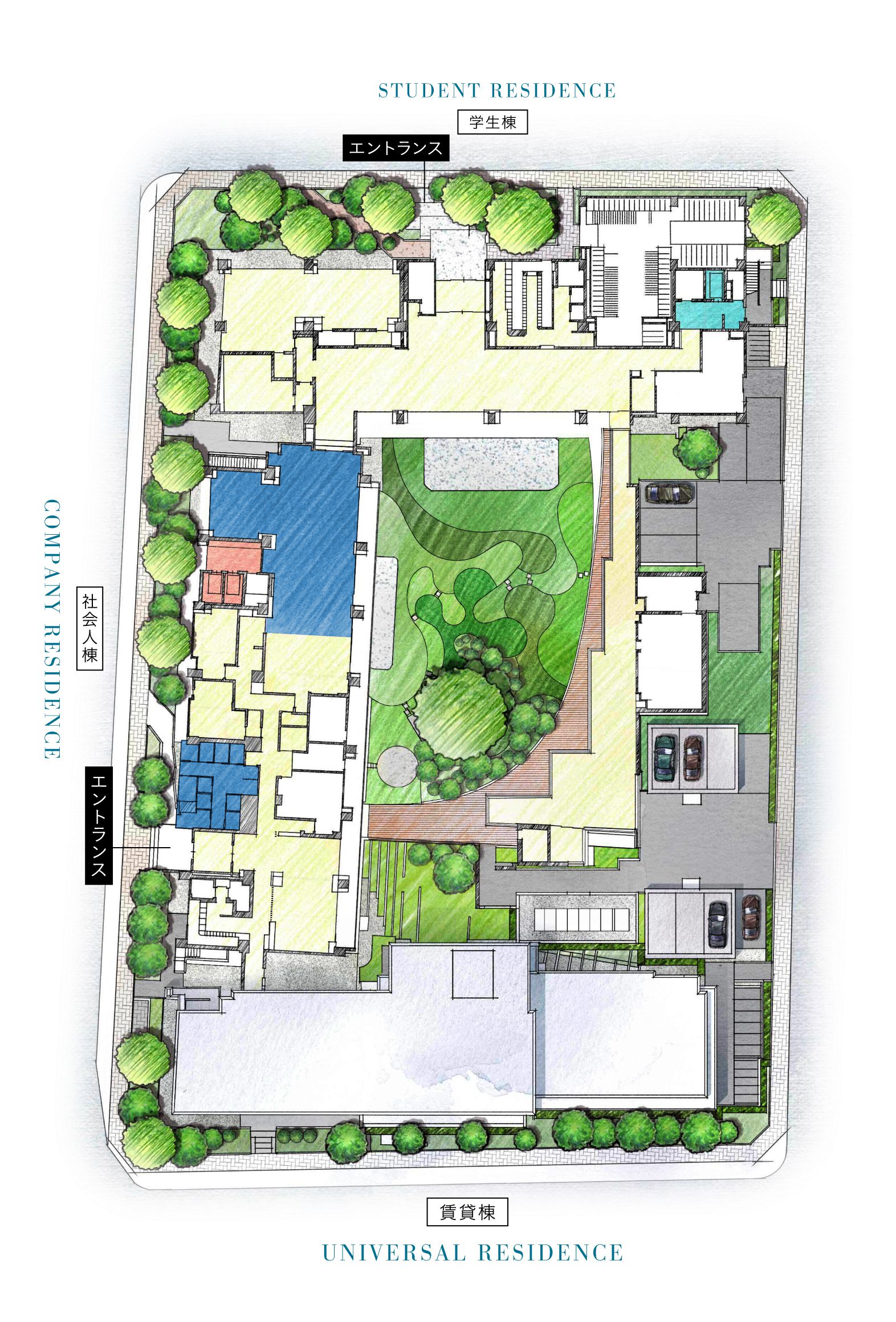 各棟配置共用施設のご案内