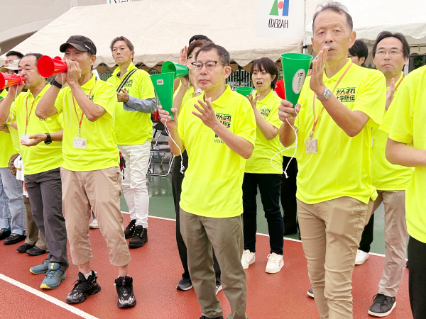 一生懸命に走る選手たちのため、私も全力で応援します！