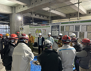 A scene from training on waste sorting