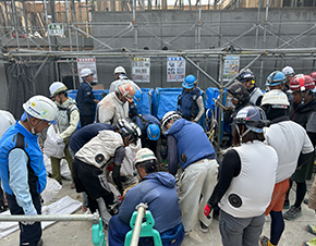 A scene from training on waste sorting