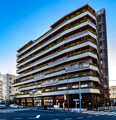 Biophilic design of building’s exterior