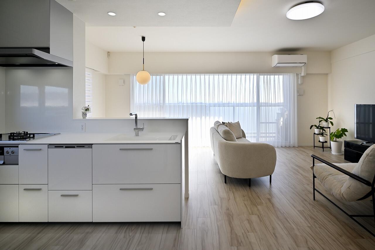 キッチンが主役の住まい。マンションリフォーム。
