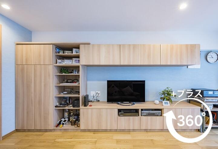 オープンキッチン、玄関土間を広げたマンションリノベーション事例。セミオーダー収納家具RASHIKU(ラシク)