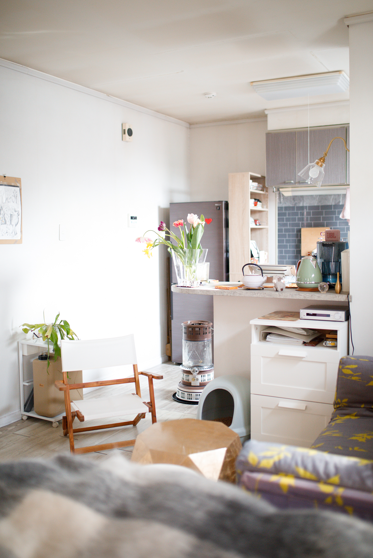 リビングとストーブ