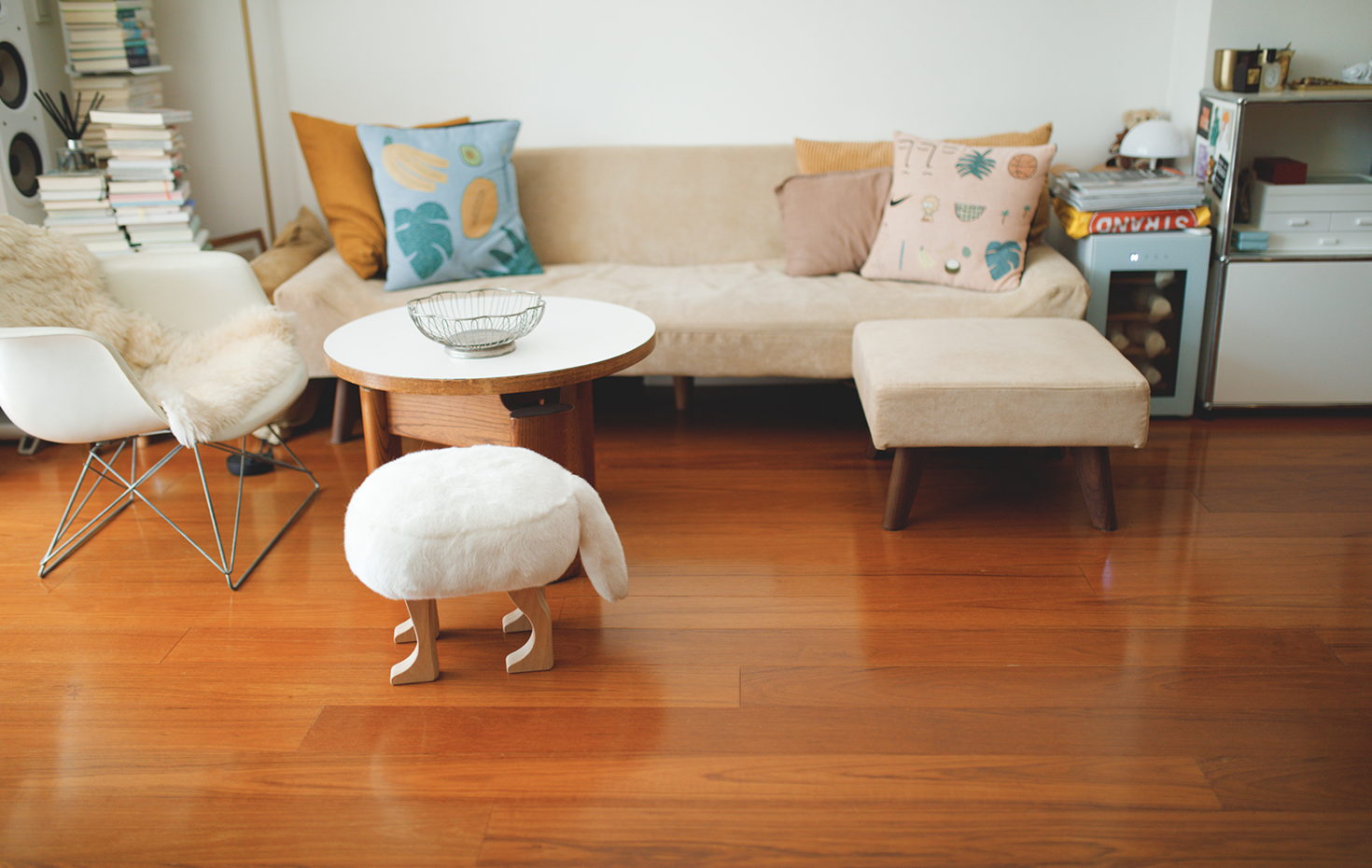 ブラウンのフローリング