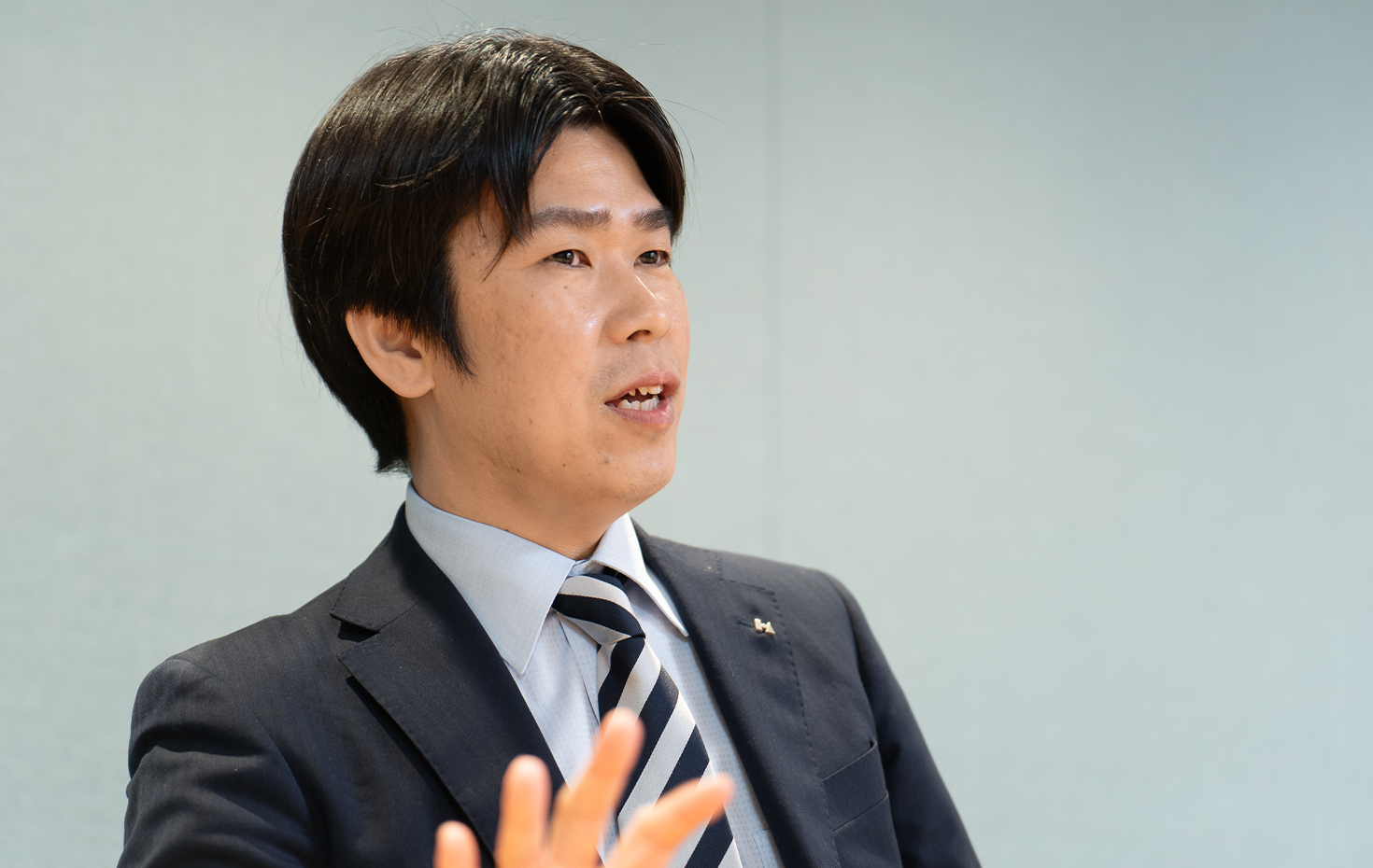 AIの活用について奥村さんは「正解を見出すのは難しいが、期待は大きい」と話す