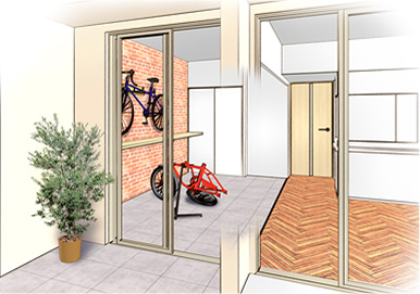 クリスタルバスのある家