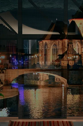 引戸型モニター